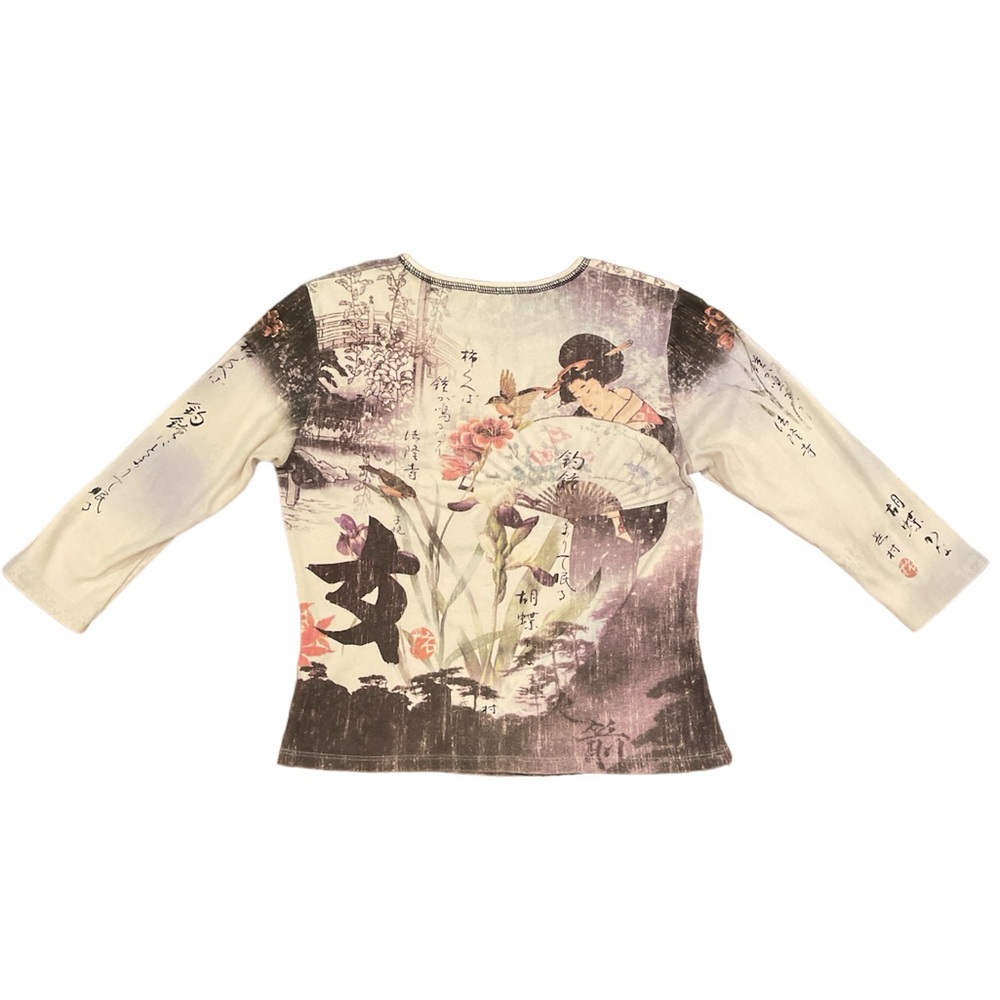 Cactus Brand Graphic Long Sleeve Small Unique Beautiful